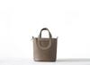 Top TC Cowhide Pig Nose Vegetable Basket 18cm Fashionable Versatile Hand-held Bucket Bag Leather Women's