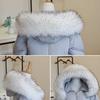 Faux Fur Scarf Warm Winter Hood Fur Decor Shawl Fake Fur Scarf Autumn Winter Women Coat Fur Collar Detachable Hat Accessories