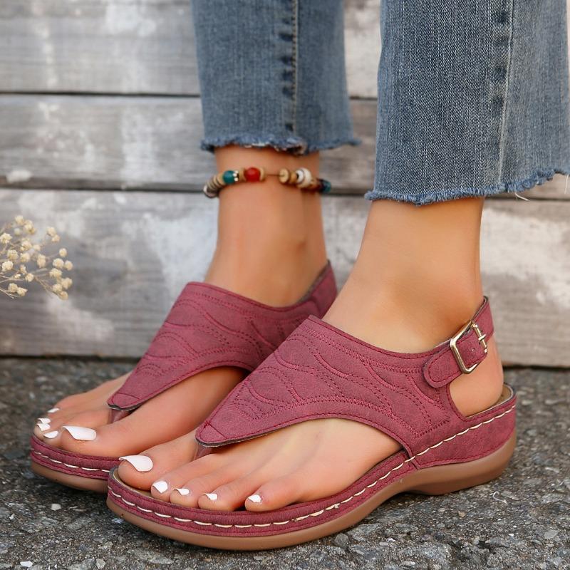 Summer Oxford Women Sandals Flats Slippers Pu Leather Flip Flops Belt Buckle Female Shoes 2024 New Rome Fashion Women Slides