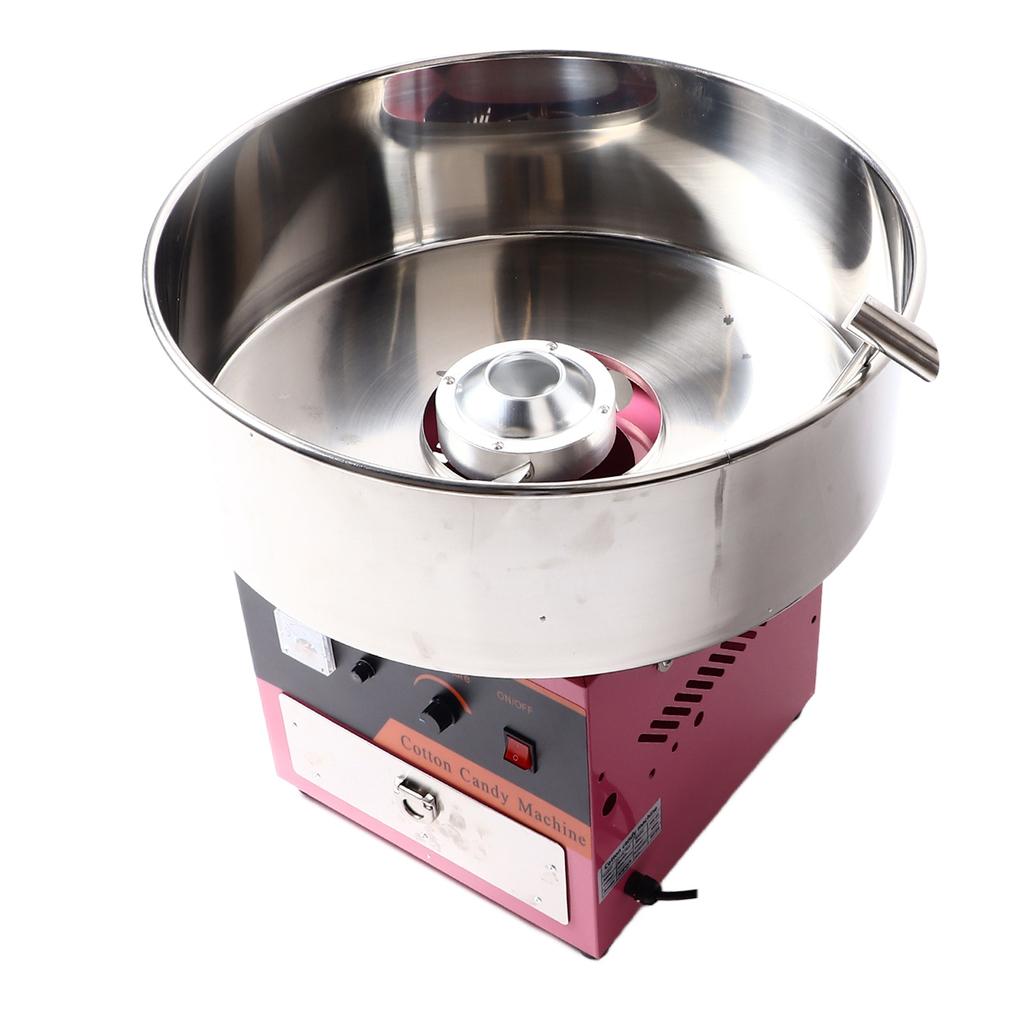 Электрическая машина для производства сахарной ваты, автоматическая коммерческая машина для производства сахарной ваты с чашей из нержавеющей стали