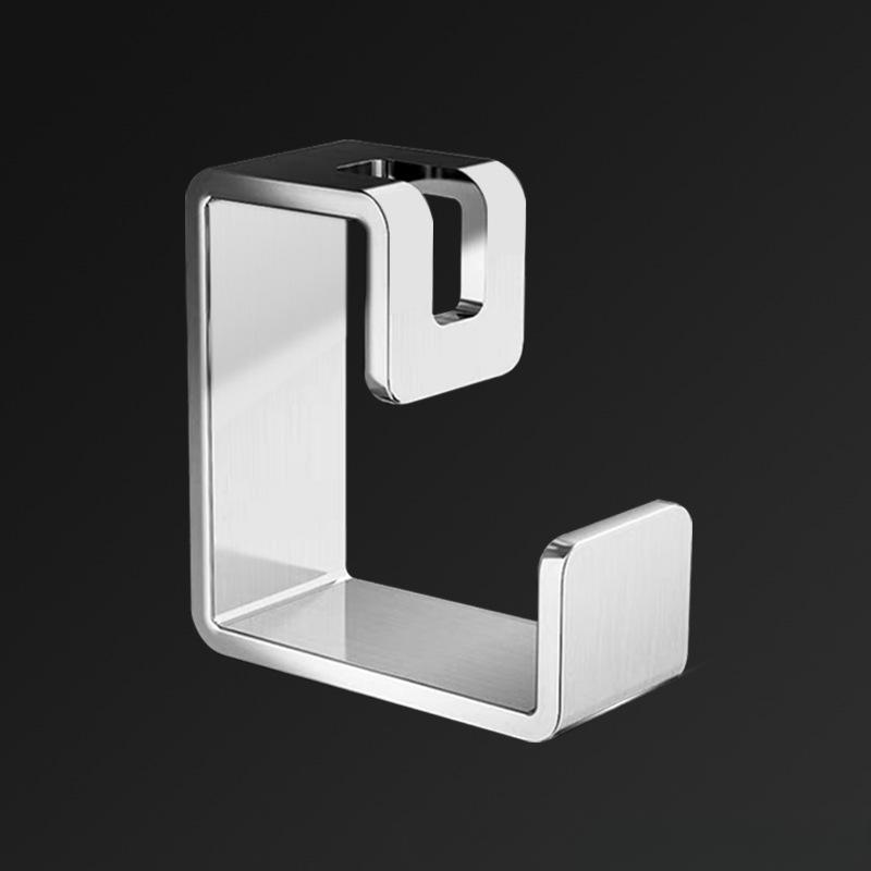 Стойка для раковины из нержавеющей стали, настенная, для ванной комнаты, не оставляющая следов, липкие крючки, многофункциональные крючки для раковины, для хранения