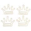 100Pcs Crown Shaped Paper Clips Iron Decorative Paperclips with Box for Books Notebooks Clipboards 