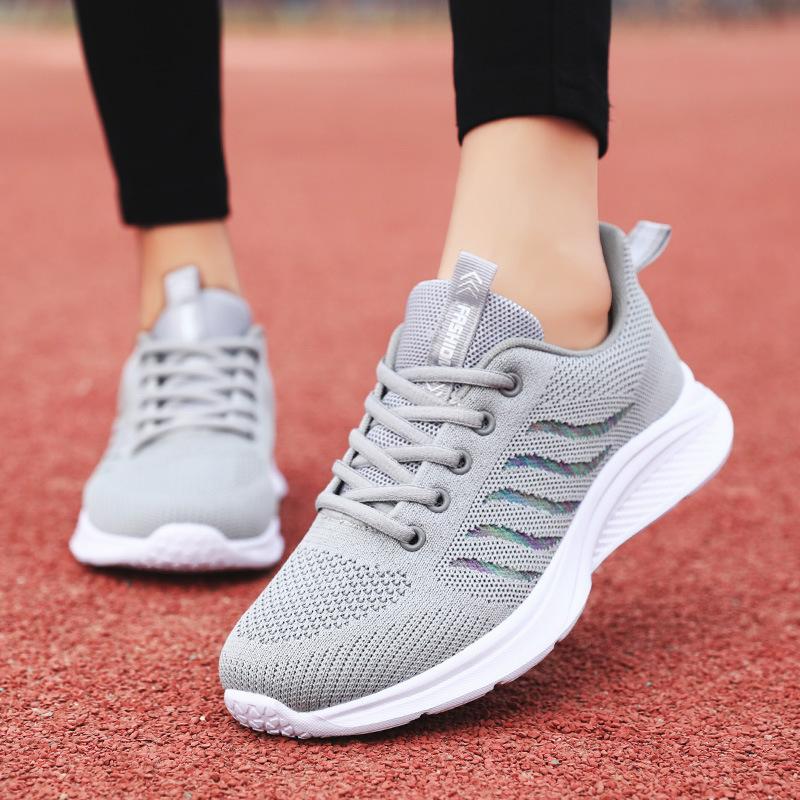2024 Autumn Sports Shoes Outdoor Platform Anti Slip Comfortable Running Leisure Fashion Women's High Quality Mesh Shoes