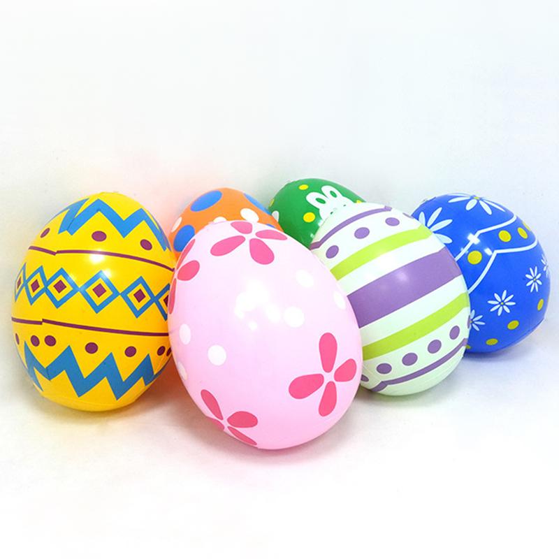 1PC Inflatable Easter Eggs Easter Toys Egg Decoration Inflatable Patio Decoration Eggs Pvc Easter Inflatable Eggs Multi-Style