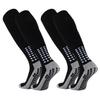 2Pair Knee High Long Non Slip Grip Socks Men Women's Football Basketball Baseball Rugby Soccer Cycling