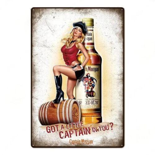 DCaptain Пират PinUp Винтажная Металлическая Вывеска Ретро Бар Мужская Берлога Декор