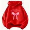 Lovely Pink Color Birthday Girl Funny Hoodie Spring Kids Children's Sweatshirt Hoody Casual Hoodies Girls Clothes