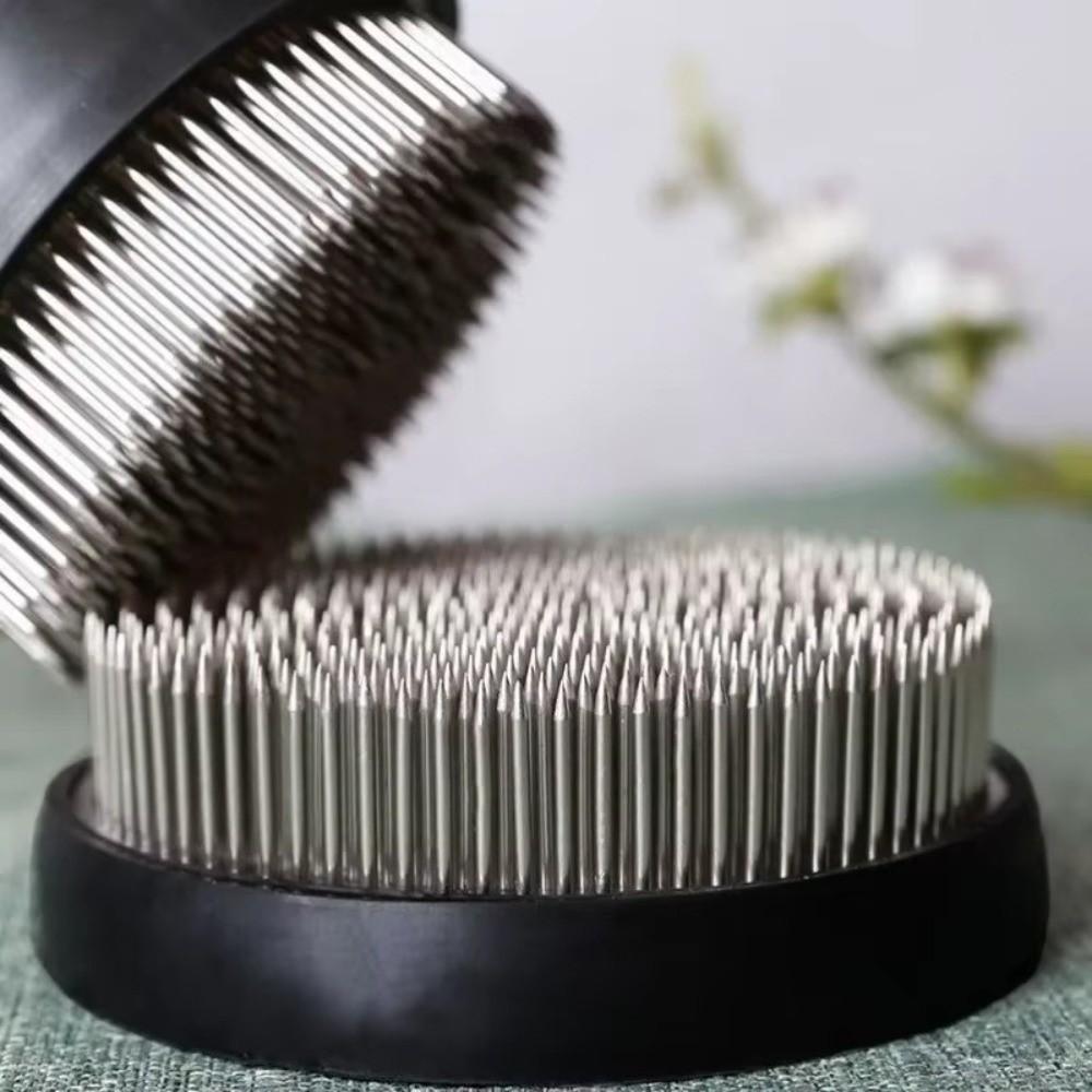 Metal Pin Holder Flower Arranging Device Stainless Steel Flower Prong Pin Holder Tea Room