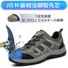 Kayiyasu Safety Shoes, 4E Wide Fit, Work Shoes for Men, Puncture-Resistant, Shock Absorption, Toe