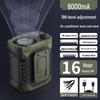 2026 Высокоскоростной USB-вентилятор на клипсе для талии для использования на открытом воздухе на стройке - Портативный, перезаряжаемый и компактный