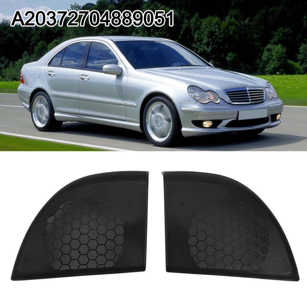 1 Pair Car Door Speaker Cover For Benz CL203 C Class For Coupe Left+ Right Hand Horn Cover Trim Speaker Grille Accessories