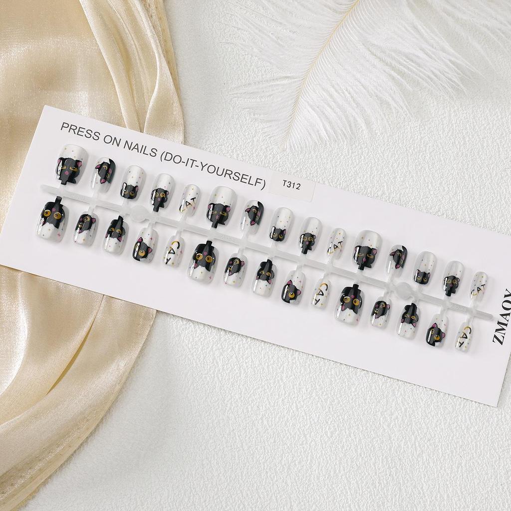 30 милых мультяшных наклеек для лака для ногтей «Кошачий глаз» — полная коллекция кодов