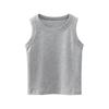 Baby Boy's Sleeveless Tops Solid Color T-Shirts Vest Kids Boys Girls Summer Basic Shirts Cotton Athletic Undershirts