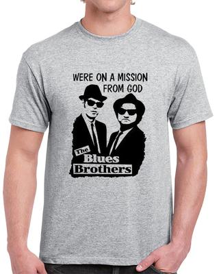 Ретро футболка Blues Brothers 100% Хлопок Мужская Женская Футболки Топ