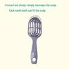Fluffy High Skull Air Cushion Hair Comb for Women's Long Hair Styling and Massage, Special Ribbed Design