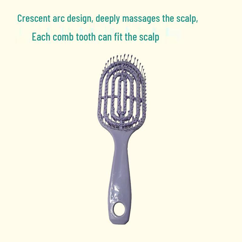 Fluffy High Skull Air Cushion Hair Comb for Women's Long Hair Styling and Massage, Special Ribbed Design