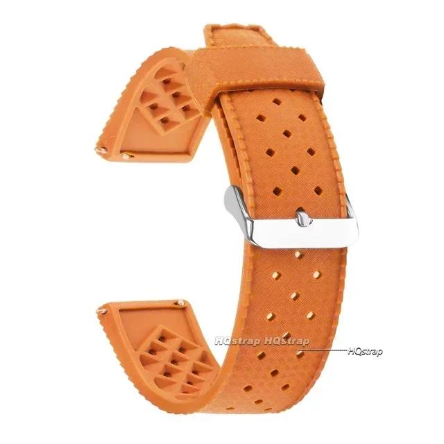 Tropical Silicone Watch Band Quick Release Watch Bracelet 20mm 22mm Soft Rubber Tropic Smart Watch Strap for Omega for Seiko
