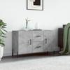 Vidaxl Комод, Цвет Бетонный Серый, 100x36x60 см, Материал Древесно-плитный