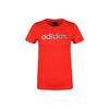 Logo Sports Round Neck Short Sleeve T-Shirt Women Tops Red DY8695