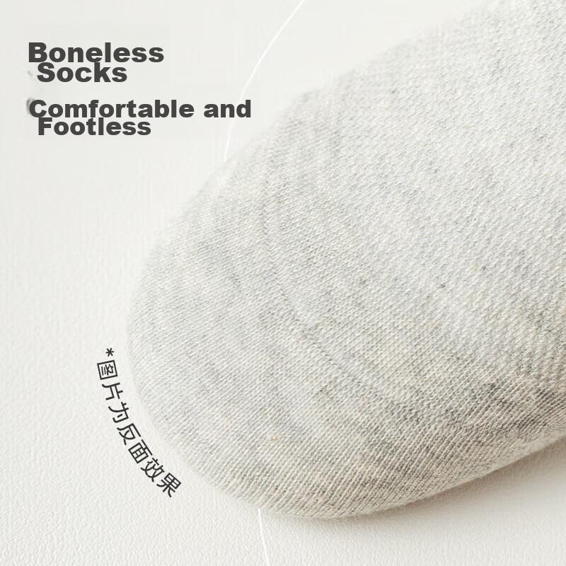 MiiOW [10 Pairs] Men's Socks, Casual Short Tube Boat Socks, All-Season Cotton Socks, 7A Antibacterial Mesh Breathable