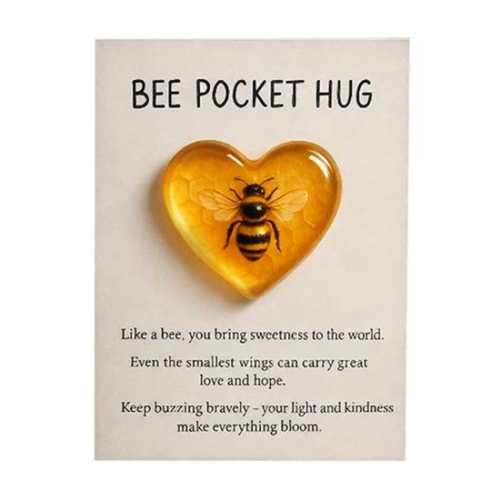 Hummingbird Pocket Hug Token Heart-Shaped Comfort Gift for Loss & Long Distance Sympathy Keepsake with Card Portable Emotional Support