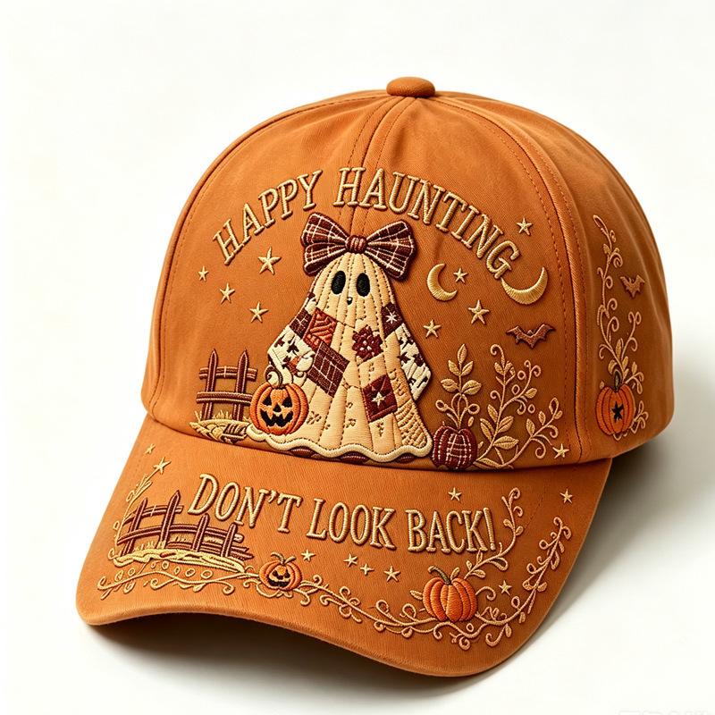 D print Halloween baseball cap women's spring and summer sunshade sun protection cap American style versatile fashion hat sun protection