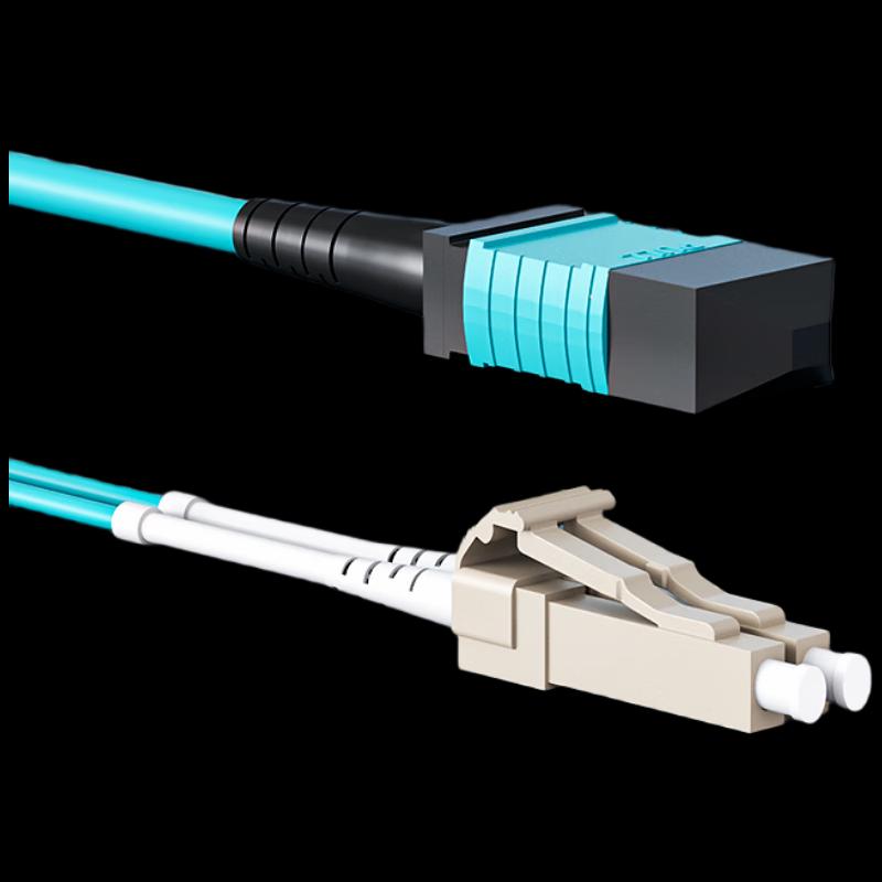 Волоконно-оптический патч-корд Baisende MPO-LC OM3 Multimode, 8 волокон