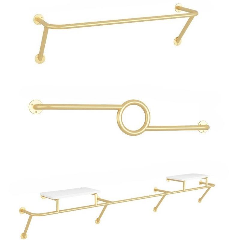 Wardrobe Store Wall Clothes Hanger Metal Modern Clothes Rack Large Minimalist Coat Rack Entrance Hall Closet Wardrobe Storage