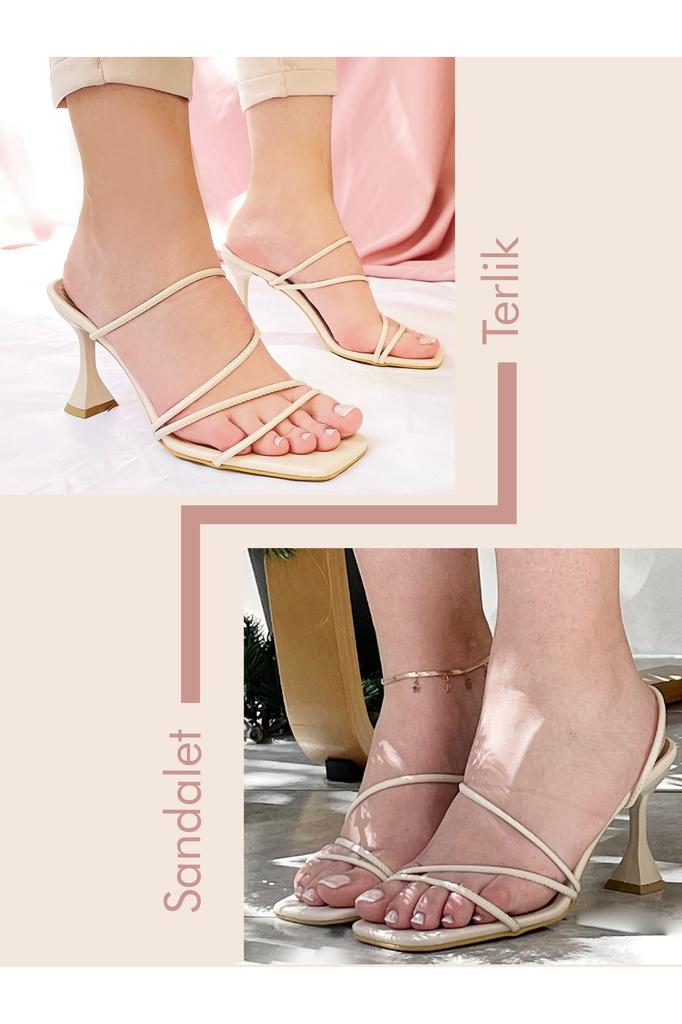 Женские повседневные босоножки Сандалии на каблуке с ремешком