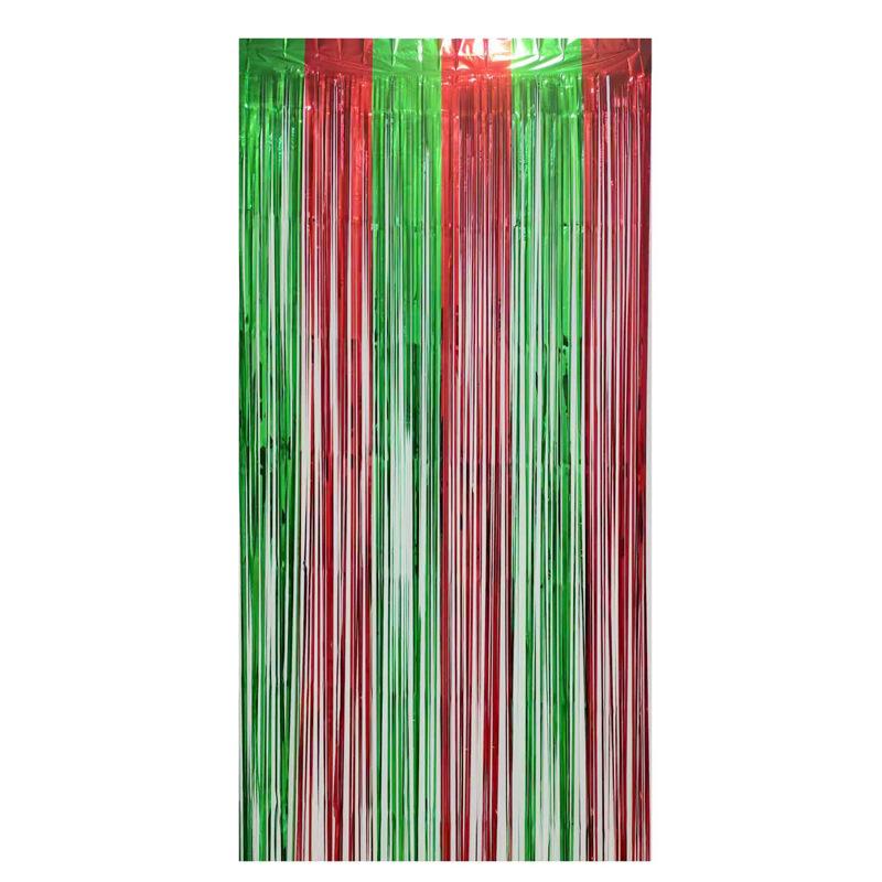 2x1m Children's Party Wedding New Year Laser Rain Silk Door Curtain Decoration