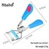Heart-Shaped Wide-Angle Eyelash Curler with Comb - Makeup Tool for Curling False Lashes