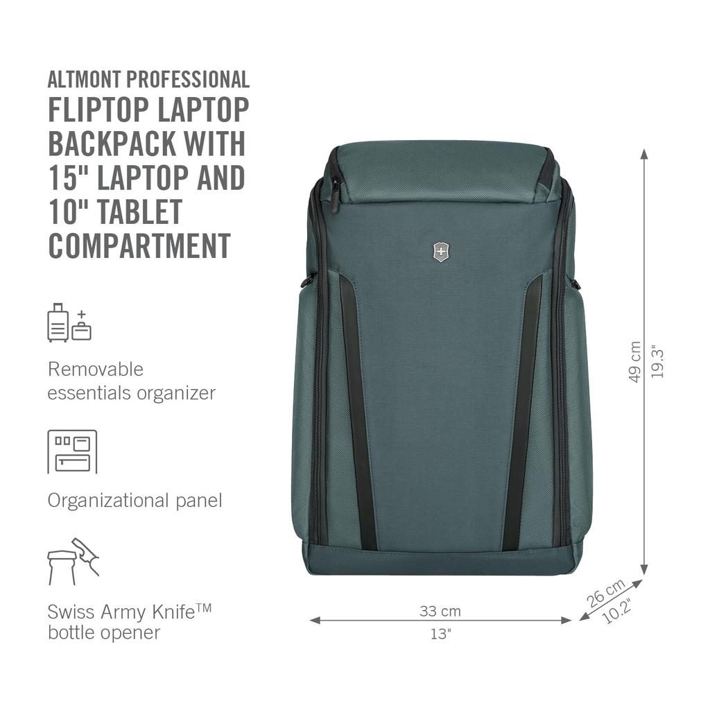 Altmont Professional Flip Top Laptop Backpack Рюкзак со съемным органайзером Рюкзак Business Легкий Простой Прорезной Карман Многофункциональный