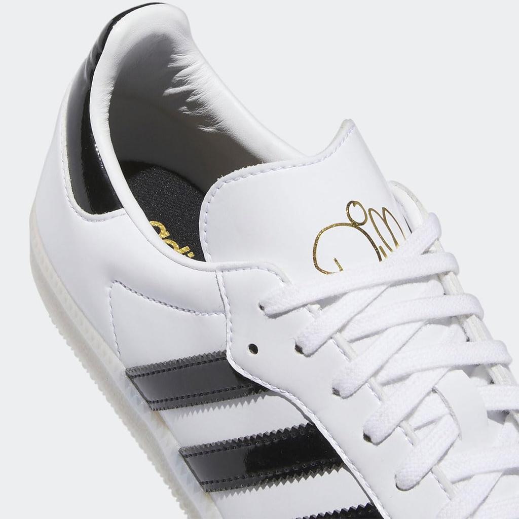 Adidas Dill Samba Patent Leather Size Japan Shoes, White/Core Black/Gold Metallic, IE5158, 26.0cm,