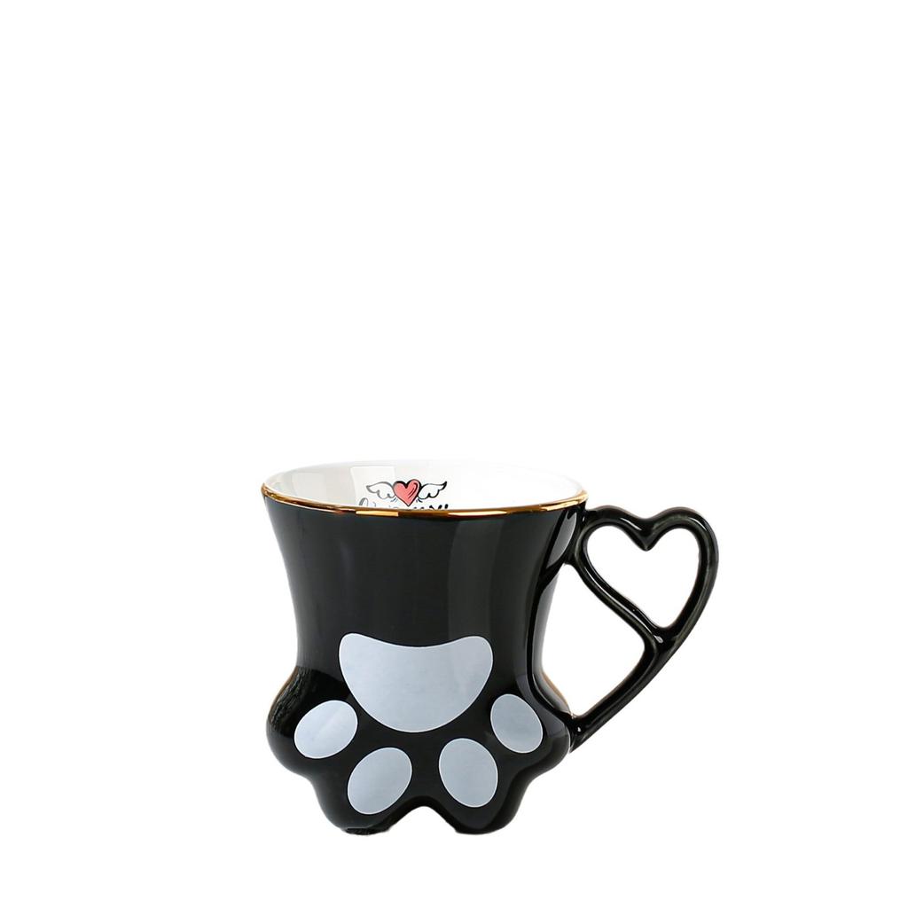 300 мл креативная керамическая кружка в форме кошачьей лапки для домашнего завтрака, молока, хлопьев, кофе, кружки, красивый внешний вид, пара, вода, чайные чашки