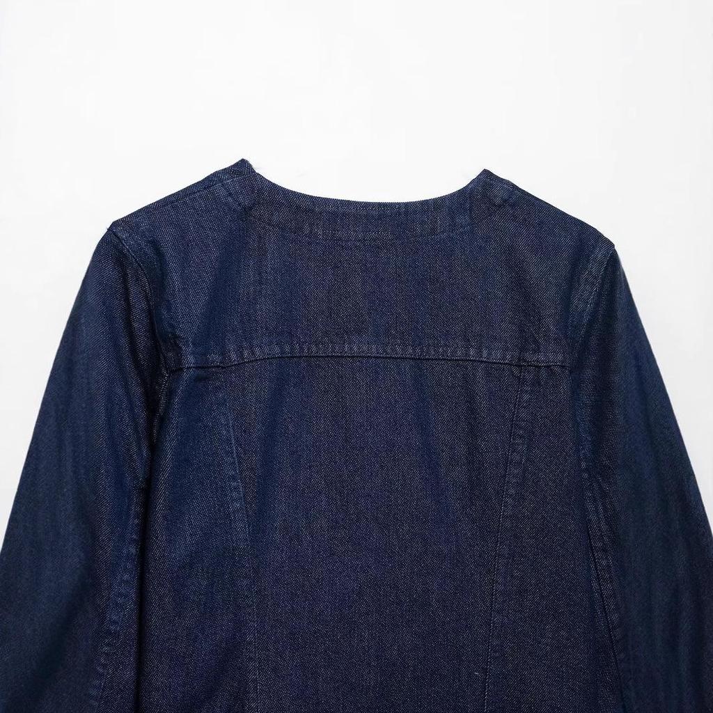 Летний женский модный джинсовый комплект с карманами: куртка и шорты, 2025