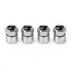 4Pcs Aluminum Car Tire Valve Caps Diamond Tyre Valve Airtight Cover Waterproof Dust For Alfa Romeo Giulietta GT 159 AutomobilesZL6 