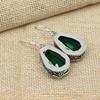 Chrome Diopside Gemstone Handmade Design Jewelry 925 Sterling Silver Earrings For Women