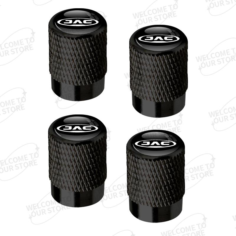 Aluminum For JAC E3 E5 E6 E7 EX5 J3 J5 J6 H1 H3 H5 L9 ES6 V8 V9 Logo 4pcs Car Decor Wheel Tire Valve Caps Stem Cover Accessories