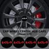 AADS1 4Pcs 56mm Car Wheel Hub Center Cap Emblem Badge Stickers For Kia Rio 2 3 K3 K5 Ceed Sportage Picanto Sorento Soul Accessories