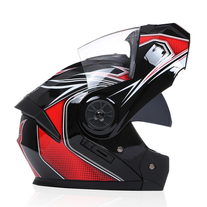 Flip Up Motorcycle Helmet Men Women Safety Downhill Motocross Racing Modular Personalised Full Face Casco Moto DOT Approved