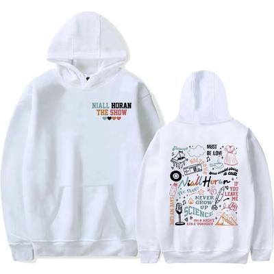 Толстовка с капюшоном Niall Horan Merch The Show Album Трек-лист TDeegray Tour Унисекс Трендовые пуловеры с капюшоном Повседневная уличная одежда Толстовка унисекс