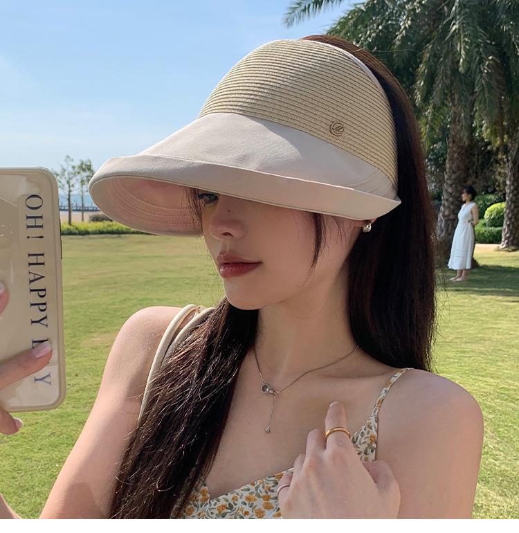 Универсальная соломенная шляпа-цилиндр с фланцами, женская, весна-лето, большие поля, закрывающие лицо, солнцезащитный крем, новая