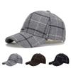 Autumn Winter Plaid Cap Men Baseball Cap Women Sun Hat Ponytail Panama Cap Visor Hats Snapback Hat