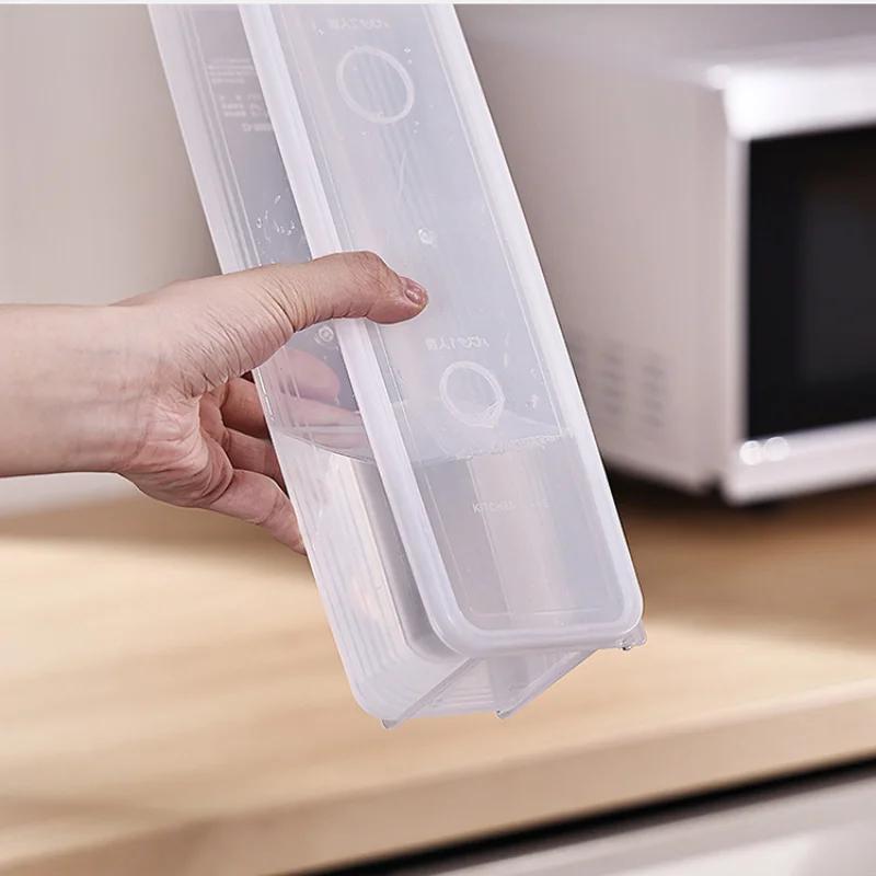 Кухонный контейнер для спагетти с лапшой, бытовой ящик для хранения консервированных круп с крышкой, коробка для спагетти, кухонный контейнер для еды