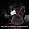 Dark Rabbit Keychain Gothic Style Bunny Keyring Backpack Pendant Charms Cartoon Hanging Keyring Birthday Party Gift