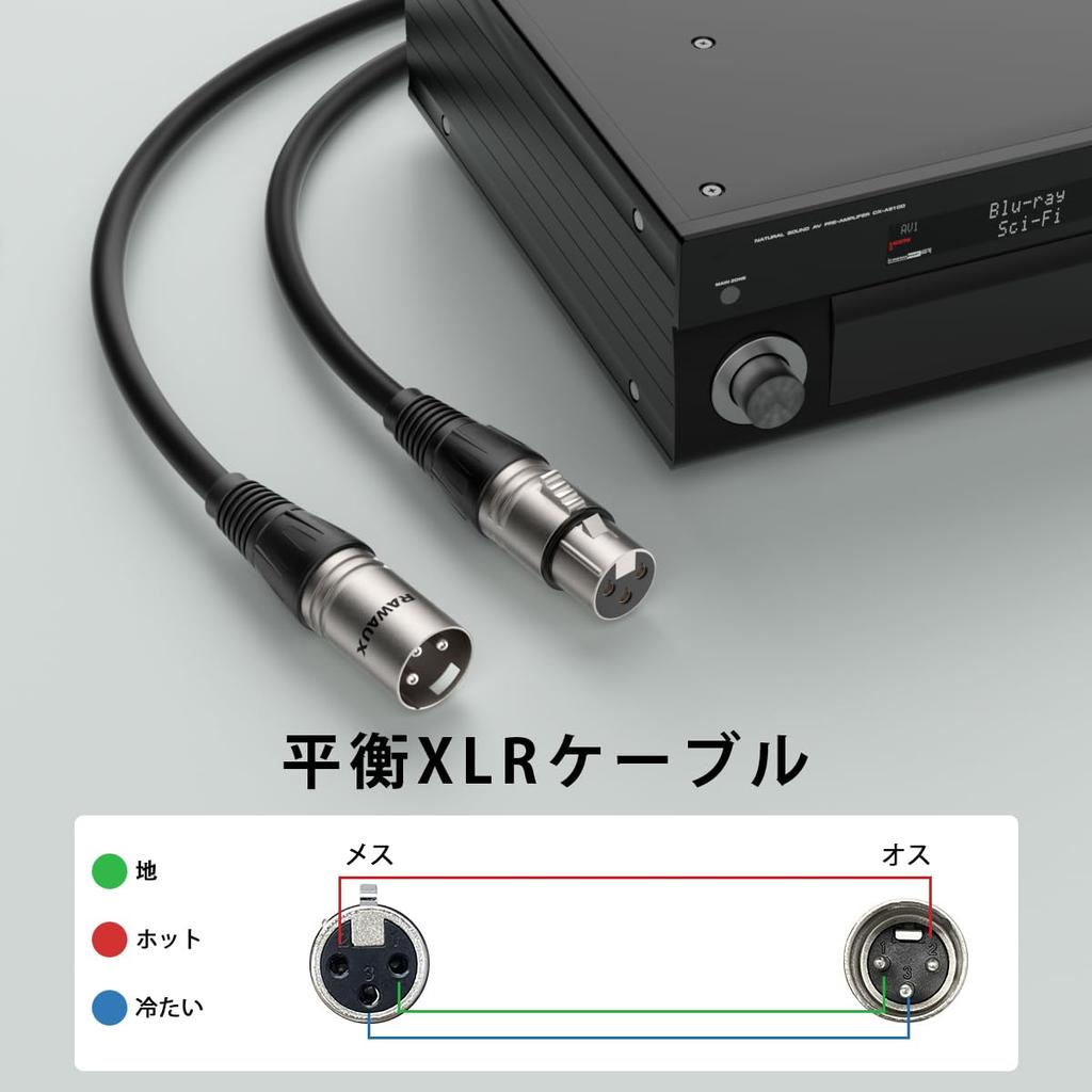 RAWAUX XLR 8M Male to Female Extension Microphone Cable with XLR Balanced for Canon Studio and Live Stage Use Cable, 3-Pin Connection, Cables, Mixers,