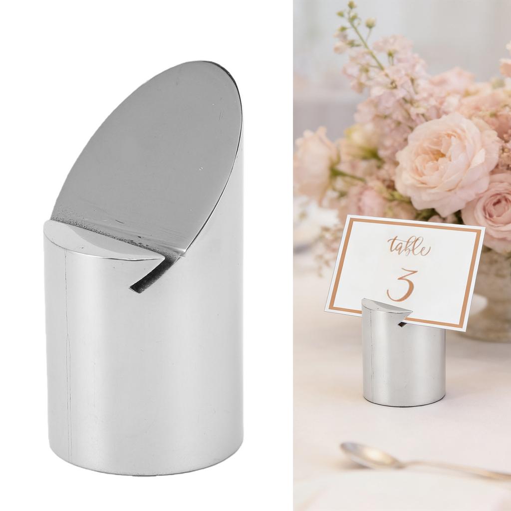 Metal Place Card Stand Stainless Steel Table Number Card Holder for Wedding Party Restaurant