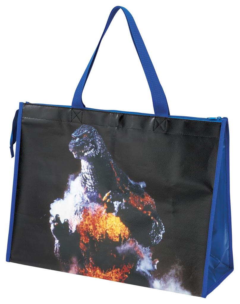 Skater Leisure Leisure Sheet Fabric Tote Godzilla Bag, Bag, Large, Outdoor, Picnic, Lunch, Insulated, 1995, KVB3-A