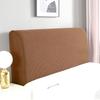 Solid Color Plush Thicken Elastic All -Inclusive Bed Head Cover Bed Head Back Protection Dust Cover Headboard Cover For Home