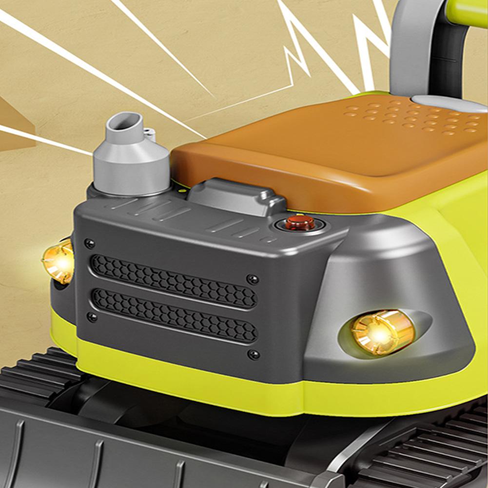 Игрушка Экскаватор Каталка С Отсеком Для Хранения Под Сиденьем Скользящая Инженерная Машина С Паром Съемная Тележка Для Детей